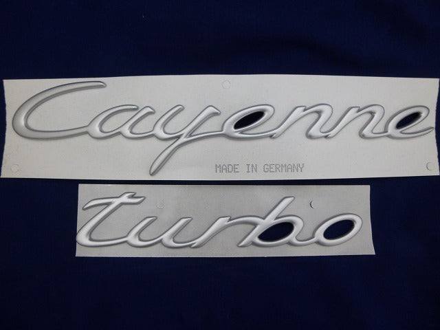 PORSCHE 純正品 リアエンブレム cayenne Turbo 9PA 955559038014W9