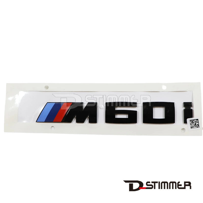 BMW ビーエムダブリュー 純正品 M60i リアエンブレム ブラック 51145A725C1