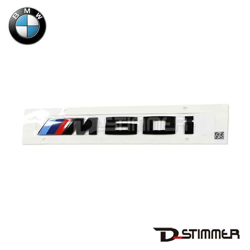 BMW ビーエムダブリュー 純正品 M60i リア エンブレム グロスブラック 51145A72997