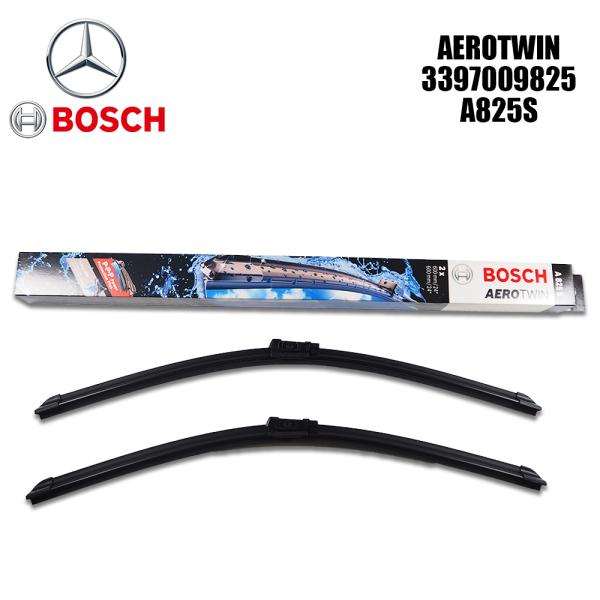 Mercedes-Benz メルセデス・ベンツ 優良品 BOSCH フロント ワイパーブレード 左右セット BOSCH製 Cクラス  Eクラス CLSクラス A825S 3397009825 純正品番:2128201700