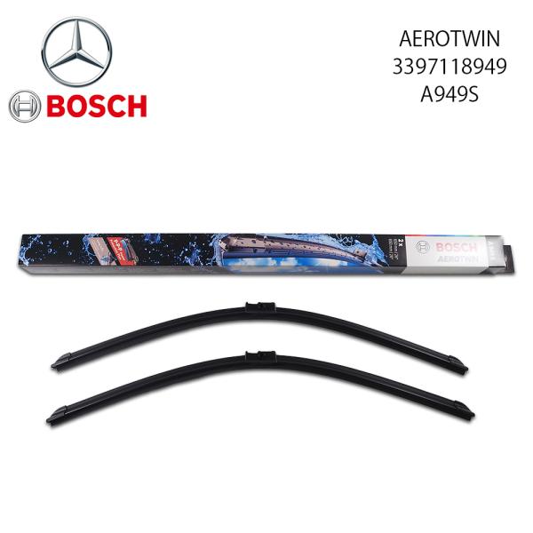 Mercedes-Benz メルセデス・ベンツ 優良品 BOSCH フロント ワイパーブレード 左右セット CLSクラス W219 Eクラス W211 3397118949 A949S 純正品番:2118203045 AEROTWIN エアロツイン