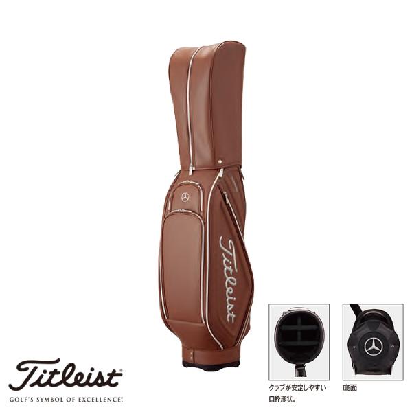 ☆ Mercedes-Benz x Titleist 純正 キャディバッグ トラディショナル ブラウン B91905798