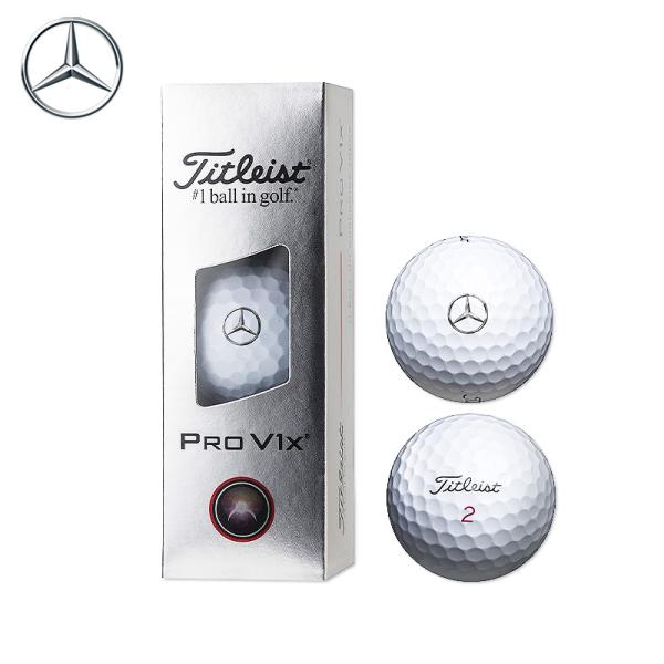 ☆ Mercedes-Benz x Titleist 純正 ゴルフボール Pro V1x 2025 3個セット B9B906251